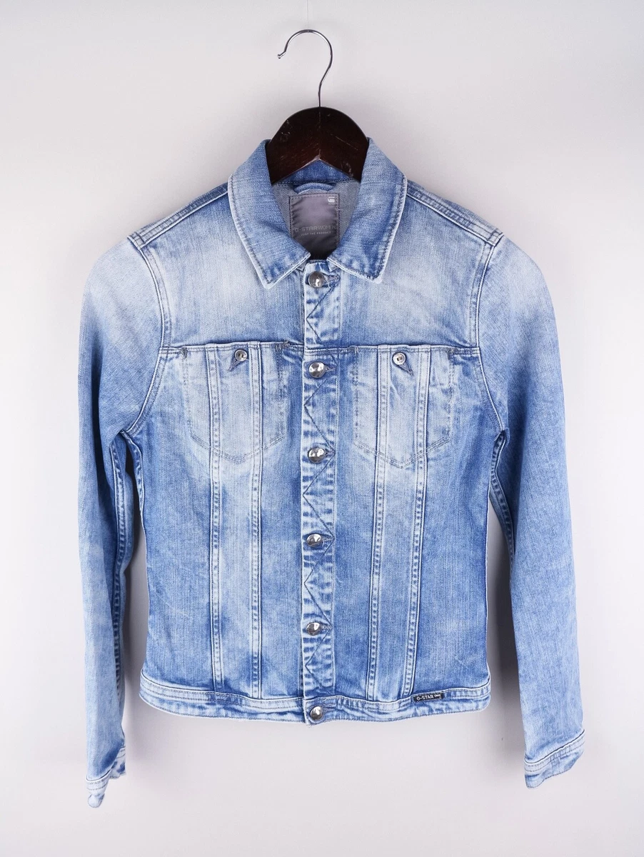 G star raw denim jacket womens deals