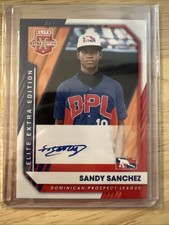 Sandy Sanchez 2021 Panini Elite Extra Edition Auto Rookie Rc