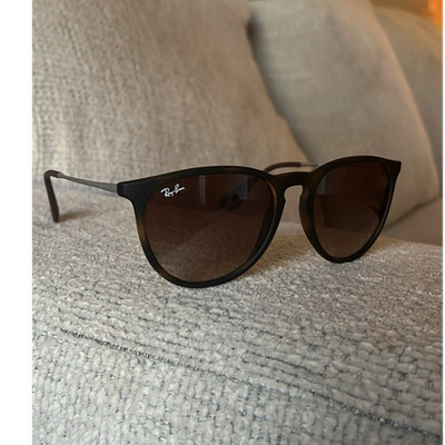 Ray-Ban Erika RB4171  Round Sunglasses Brown Lens Lightweight women s 