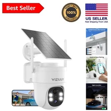 360° WiFi Solar Security Camera with HD Night Vision & Enhanced Motion Alerts