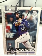 2026 Topps Series 1 #55 Warming Bernabel Rookie Card (RC) - Colorado Rockies