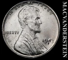 1943-S Lincoln Wheat Cent - Choice Gem Brilliant Uncirculated  No Reserve #L5189