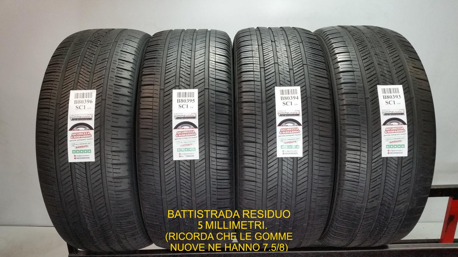 GOMME USATE 285/45R22 114H GOODYEAR EAGLE TOURING M+S PNEUMATICI USATI B80396