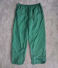 Vintage Columbia Mens Green Waterproof PVC Lightweight Hiking Rain Pants 4XL