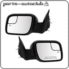 Fits 11-15 Ford Explorer Heated Pair Side View Mirrors Signal Puddle 7 Pin