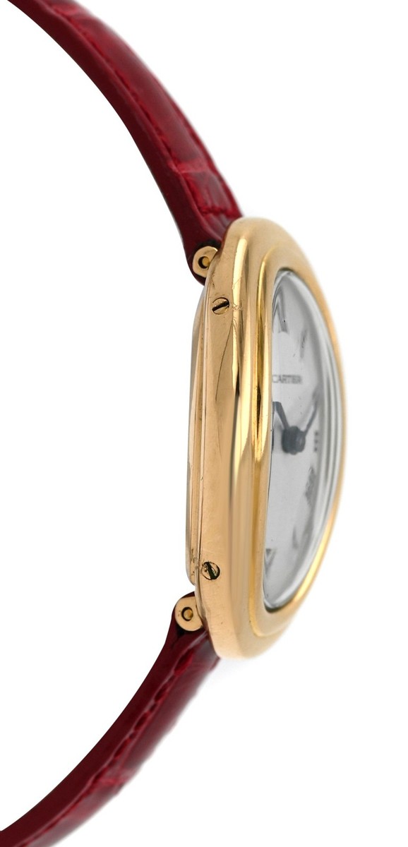 Cartier Baignoire 78094 White Dial 30 Gr. 18K Gold 22MM Ladies