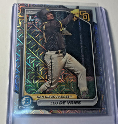2024 Bowman Chrome - Prospects Leo De Vries #BCP-179 Shimmer Refractor (RC)