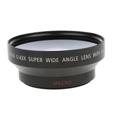 62 Mm 0,43-fach Weitwinkelobjektiv + Makro-Konverterobjektiv Für