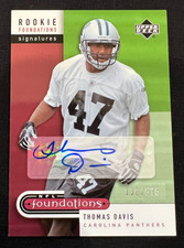 THOMAS DAVIS 2005 Upper Deck NFL Foundations #237 Rookie Card RC AUTO #138/575. rookie card picture
