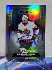 2021-22 Upper Deck STATURE Hockey EGOR SOKOLOV #128 ROOKIE AUTO SP 146/199