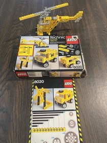 Vintage Lego Technic Sets 8865 Auto Chassis And 8020 100% Complete With Manuals