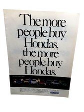 1987 Honda Print Ad Vintage Automobile Advertising Owner Loyalty