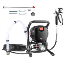 Stand Airless Paint Sprayer 3000 Psi 750w Electric Spray Gun Interior Exterior