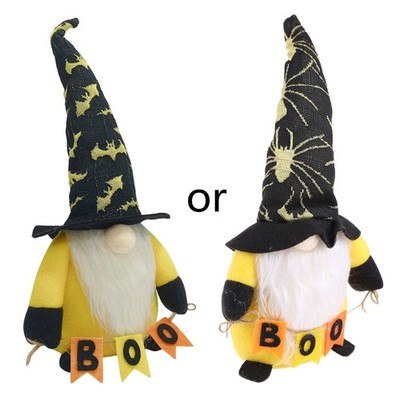 Halloween Gnome Handmade Dwarf Plush for Doll Spider Scandinavian Tomte Decorati