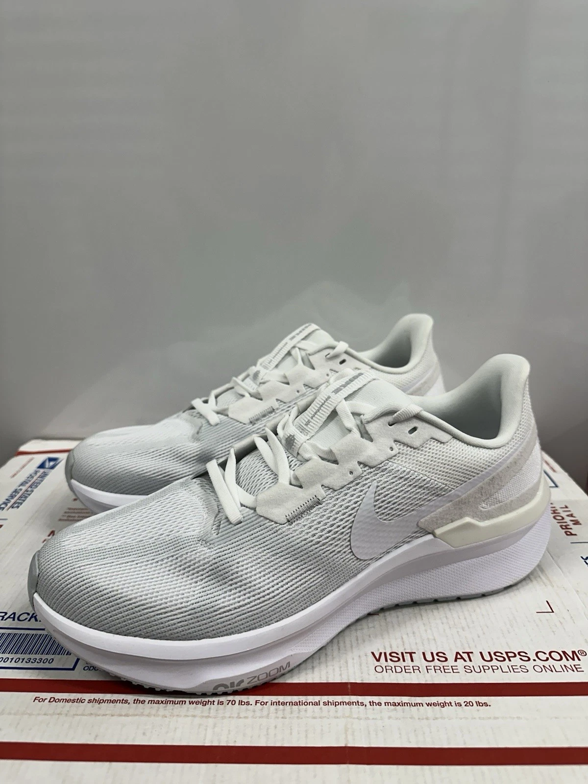 Nike Air Zoom Structure 25 ‘White Pure Platinum’ DJ7883 105 Size 14