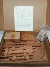 1988 NEW IN BOX THE BARTLEY COLLECTION LTD TUCKAWAY MAHOGANY TABLE FREE SHIP