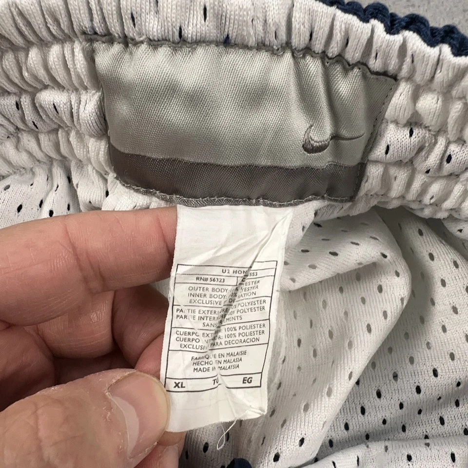 Pantalones Cortos de Baloncesto Reversibles Nike De Colección Para Hombres XL Malla Brillante Azul Marino Deslumbrante Años 90 Foto 4 de 4