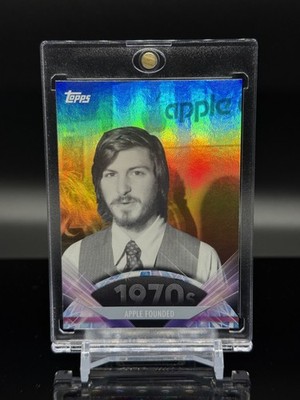 2011 Topps American Pie Steve Jobs Apple Founded RAINBOW FOIL Mac Lisa Computer