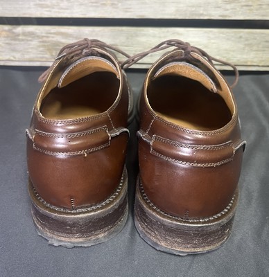 Bacco Bucci Brown Leather Lace Up Shoes 11.5 D Made In Italy  display picture 2