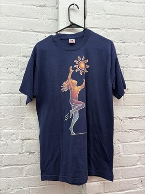 Vintage Graetful Dead Shirt Mens Large Navy Sun Dancer Matt Carpenter 90s