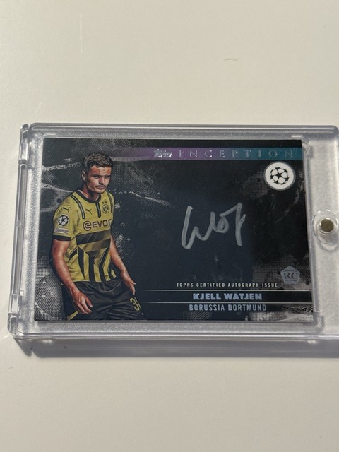 Topps Inception Kjell Wätjen Autogramm On Card Silver Borussia Dortmund Rookie