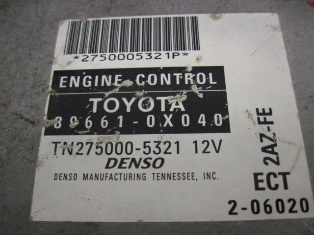 COMPUTADOR ECM Toyota Camry 2003 03 4 cilindros automático 896610X040 793546 - Imagem 3 de 3
