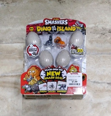New Zuru Smashers Dino Island 8-Pack w/ T-Rex Mammoth & (6) Surprise Smash Eggs