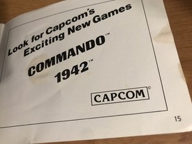 Ghosts &lsquo;N Goblins - Nintendo NES - Instruction Manual Booklet Only