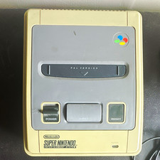 SNES Super Nintendo PAL Console w/ AC, AV & Pad COLLECTION ONLY