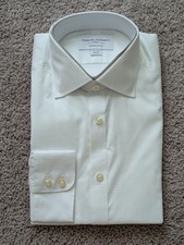 Charles Tyrwhitt Shirt 15.5/34 Luxury Texture Extra Slim Fit Egyptian Cotton NWT