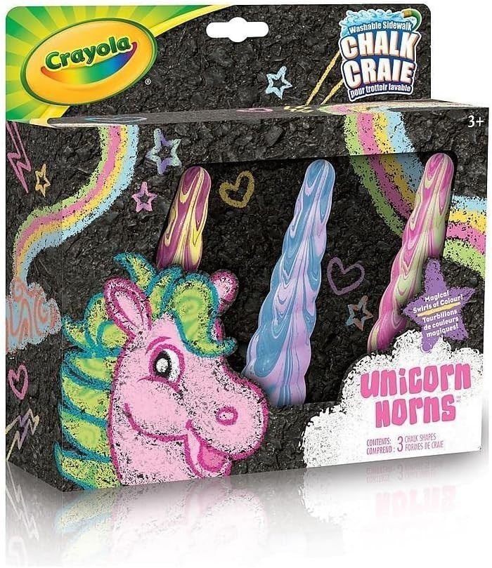 Crayola Unicorn Pavement Chalk Set Washable Outdoor Sidewalk  Colourful