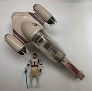 Hasbro Star Wars The Clone Wars Freeco Speeder w/ Obi-Wan Kenobi 3.75” Loose