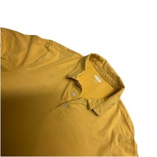Old Navy Men's Solid Soft-Washed Polo Shirt Yellow Medium Short Sleeve