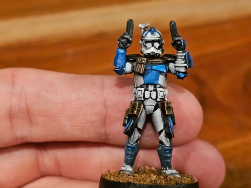 Star Wars Legion FFG Republic Clone Captain Rex Very Well Painted Proxy JK032 - Picture 17 of 17