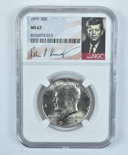 1977 Kennedy Half Dollar MS67 NGC Special Label