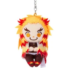 Demon Slayer Plush Keychain Rengoku Kyojuro Takara Tomy  Small  6.5×10×5cm Japan