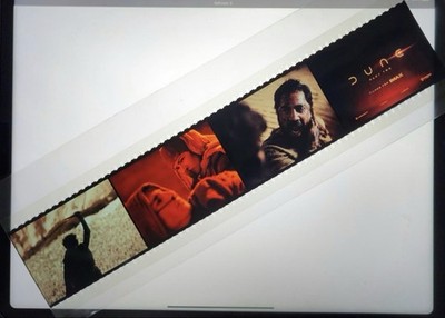 Dune Part Two IMAX 70mm film strip film cell (week 3 I think)