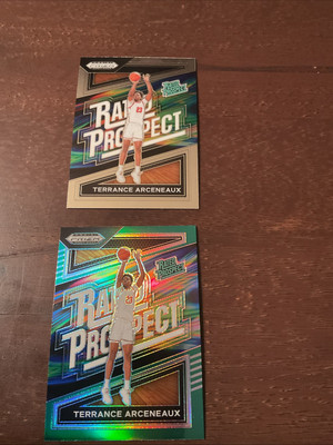 2024 Panini Draft Pick Terrance Arceneaux Rated Prospect Common & Color Prizm 