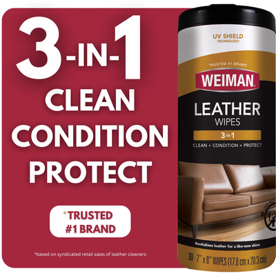 #ad #ad 3 In 1 Leather Cleaner Conditioner amp; Protection Wipes 30 Count $15.10