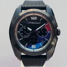 BMW Motorsport M Style Power Racing Sport Design Car Accessory Watch Chronograph