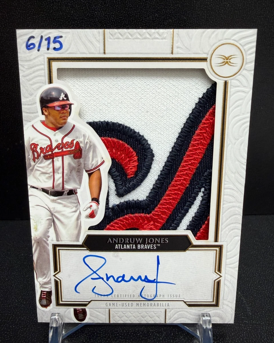 Topps Andruw Jones Baseball Autographed Sports Trading Cards