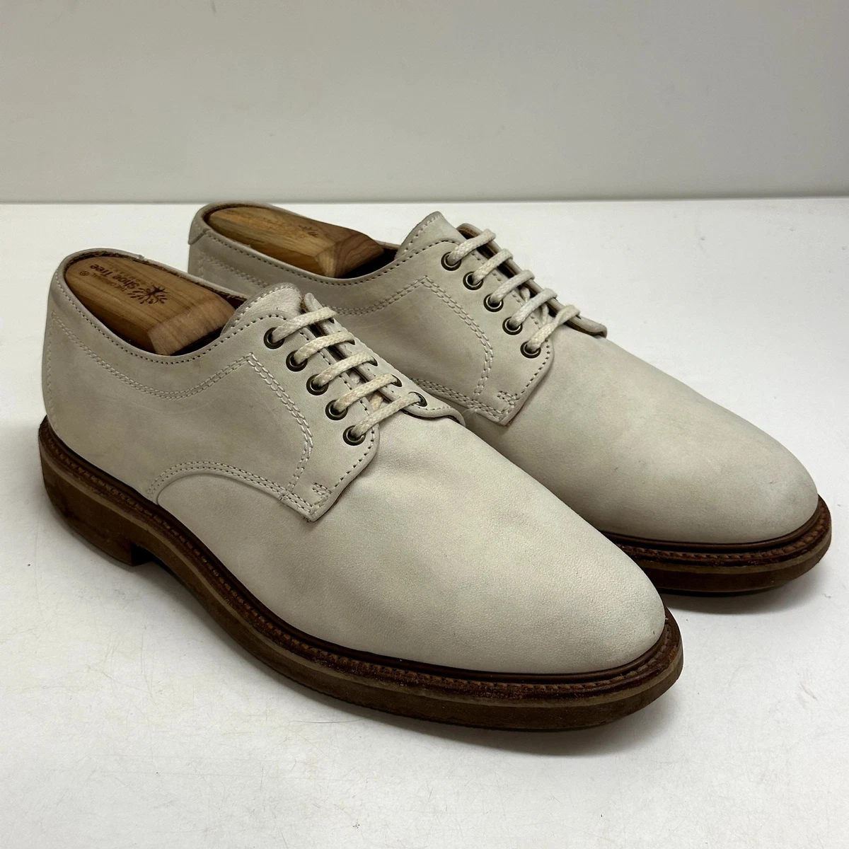 Vintage LL Bean Freeport Maine White Blue Bucks Red Sole Oxford Men\'s Size 9 D Alright… I main image 3