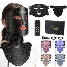 FREYARA LED Photon Mask & Neck Set 480 Beads 3 Modes Anti-Aging Skin Care 4Color