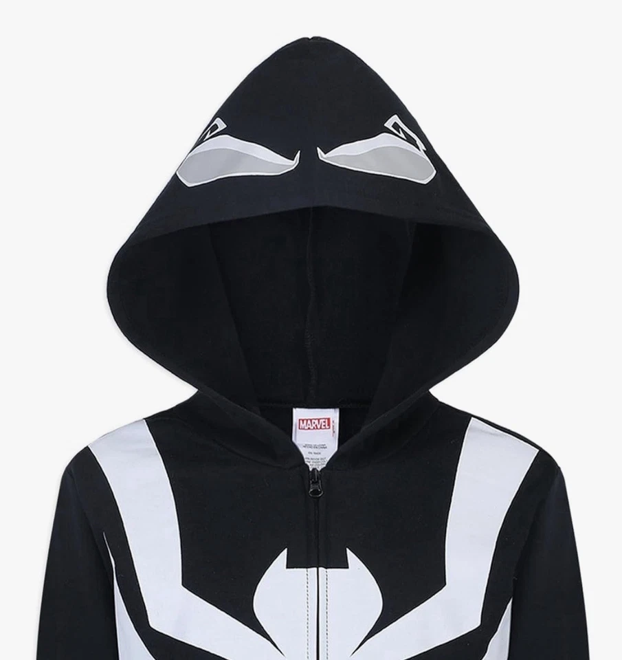 Sudadera con capucha y cremallera Marvel Spider-Man, Miles Morales y Venom Boys Foto 3 de 4