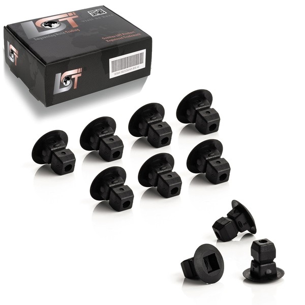 10X Spreizmutter Einsteckmutter FüR StoßStangen Befestigung Clips FÜR VW-image