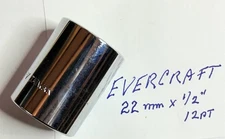 Evercraft  22 mm x 1/2" Dr Socket - 12 Pt - Free USA Ship