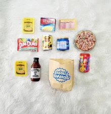 Mini Miniature Brands Lot Doll House Food Maxwell House Stubbs Bacon Pudding