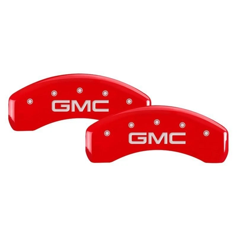 For GMC Terrain 18-20 Gloss Red Caliper Covers w GMC Engraving Full Kit, 4 pcs Foto 2 de 2