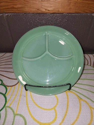 Fire King Jadeite Restaurant Ware Divided Plate