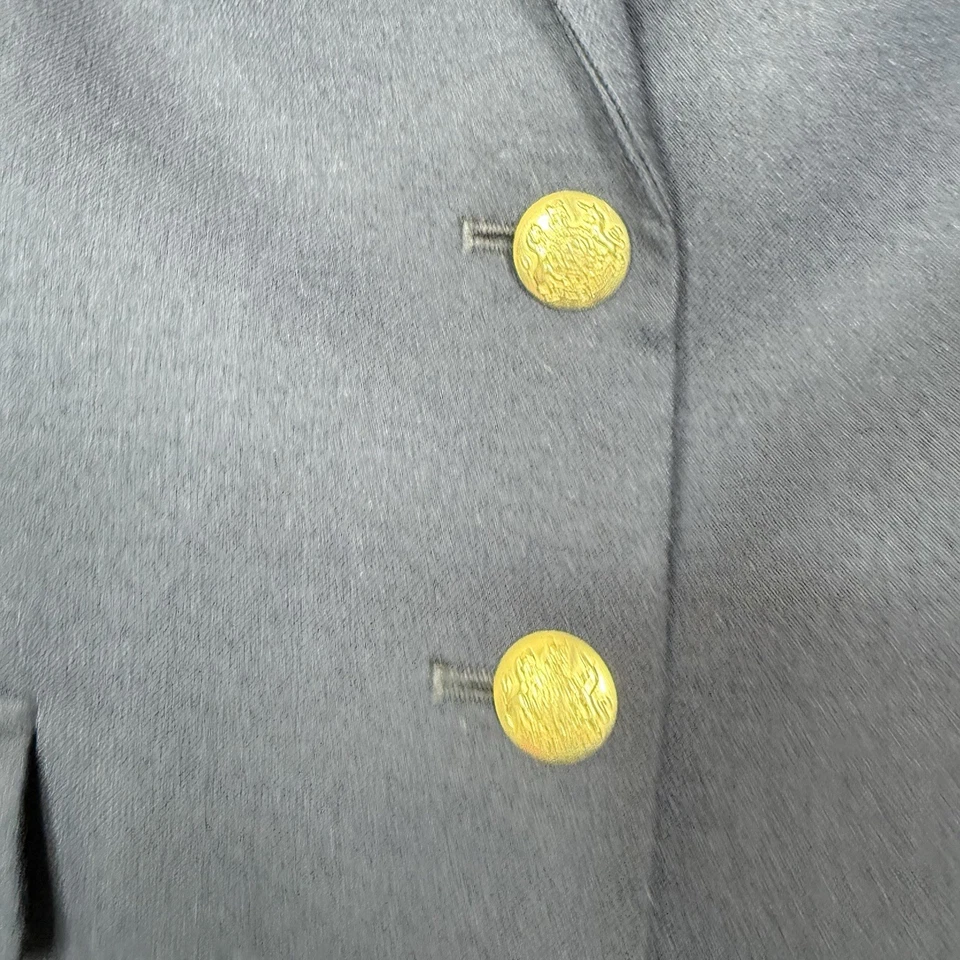 J. Crew Schoolboy Blazer Wool 12 Petite Navy Preppy Academia Office Gold Button - Image 3 of 4
